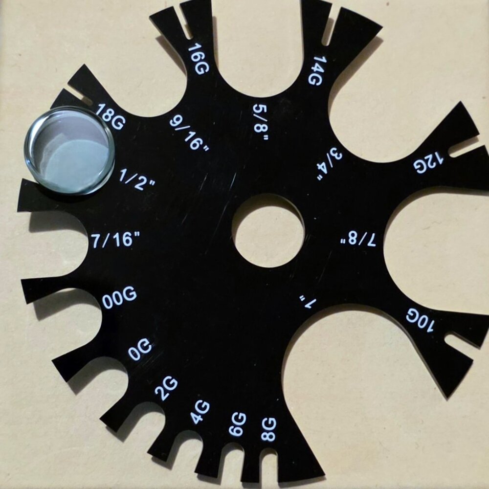 Gorilla Glass solid color plugs 1/2" 12.5mm - Picture 5 of 5